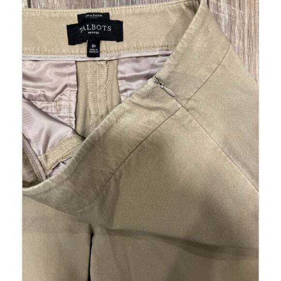 Talbots Chatham Curvy Capri Khaki Pant Size 8P - Picture 5 of 5
